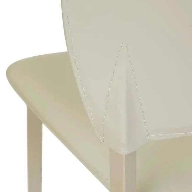 Globe West Bar Stools GlobeWest Matilda Barstool - Linen Grey - Matt Linen Grey