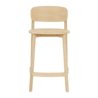 GlobeWest Miles Barstool - Satin Oak
