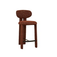 GlobeWest Pedro Barstool - Rosewood - Matt Bronze