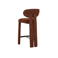 GlobeWest Pedro Barstool - Rosewood - Matt Bronze