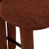 GlobeWest Pedro Barstool - Rosewood - Matt Bronze