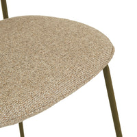 GlobeWest Piccolo Barstool - Fawn Speckle - Matt Olive, styled in a room setting
