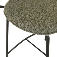 Globe West Dining Chairs GlobeWest Piccolo Barstool - Moss Tweed - Black Metal