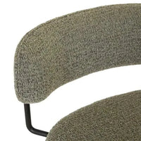 Globe West Dining Chairs GlobeWest Piccolo Barstool - Moss Tweed - Black Metal