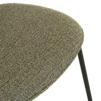 Globe West Dining Chairs GlobeWest Piccolo Barstool - Moss Tweed - Black Metal