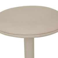 Plum swivel barstool in Warwick Lustrell Aura Natural upholstery with matt cashmere powder-coated steel base by GlobeWest