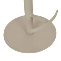GlobeWest Plum swivel barstool with Warwick Lustrell Aura Natural upholstery and matt cashmere powder-coated steel base