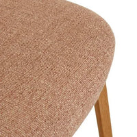 Globe West Bar Stools Sketch Pinta Upholstered Barstool - Woven Red Clay - Light Oak