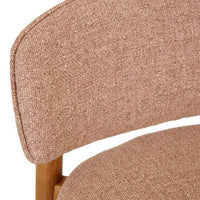 Globe West Bar Stools Sketch Pinta Upholstered Barstool - Woven Red Clay - Light Oak