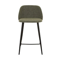 Globe West Bar Stools GlobeWest Sophia Barstool - Oregano - Black Metal
