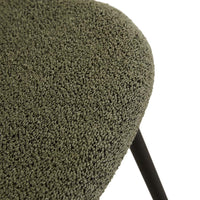 GlobeWest Sophia Barstool - Oregano - Black Metal