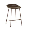 Globe West Bar Stools GlobeWest Turner Barstool - Vintage Matt Dark Brown PU - Matt Syrah