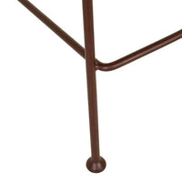 Globe West Bar Stools GlobeWest Turner Barstool - Vintage Matt Dark Brown PU - Matt Syrah