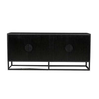 Globe West Cabinets Globe West Benjamin Ripple Buffet, Black