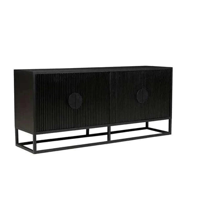 Globe West Cabinets Globe West Benjamin Ripple Buffet, Black