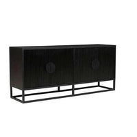 Globe West Cabinets Globe West Benjamin Ripple Buffet, Black
