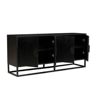 Globe West Cabinets Globe West Benjamin Ripple Buffet, Black