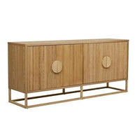 Globe West Cabinets Globe West Benjamin Ripple Buffet, Natural Ash