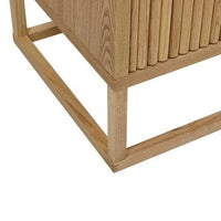 Globe West Cabinets Globe West Benjamin Ripple Buffet, Natural Ash