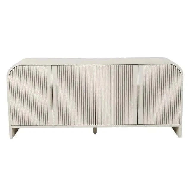 Globe West Buffet GlobeWest Chloe Channel Buffet - Bone