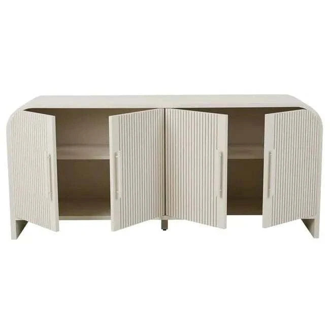 Globe West Buffet GlobeWest Chloe Channel Buffet - Bone