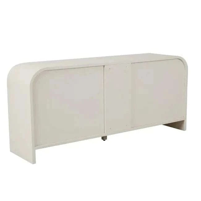 Globe West Buffet GlobeWest Chloe Channel Buffet - Bone