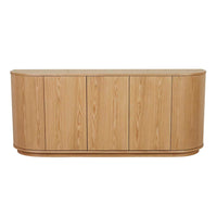 GlobeWest Oberon Crescent Buffet - Natural Ash