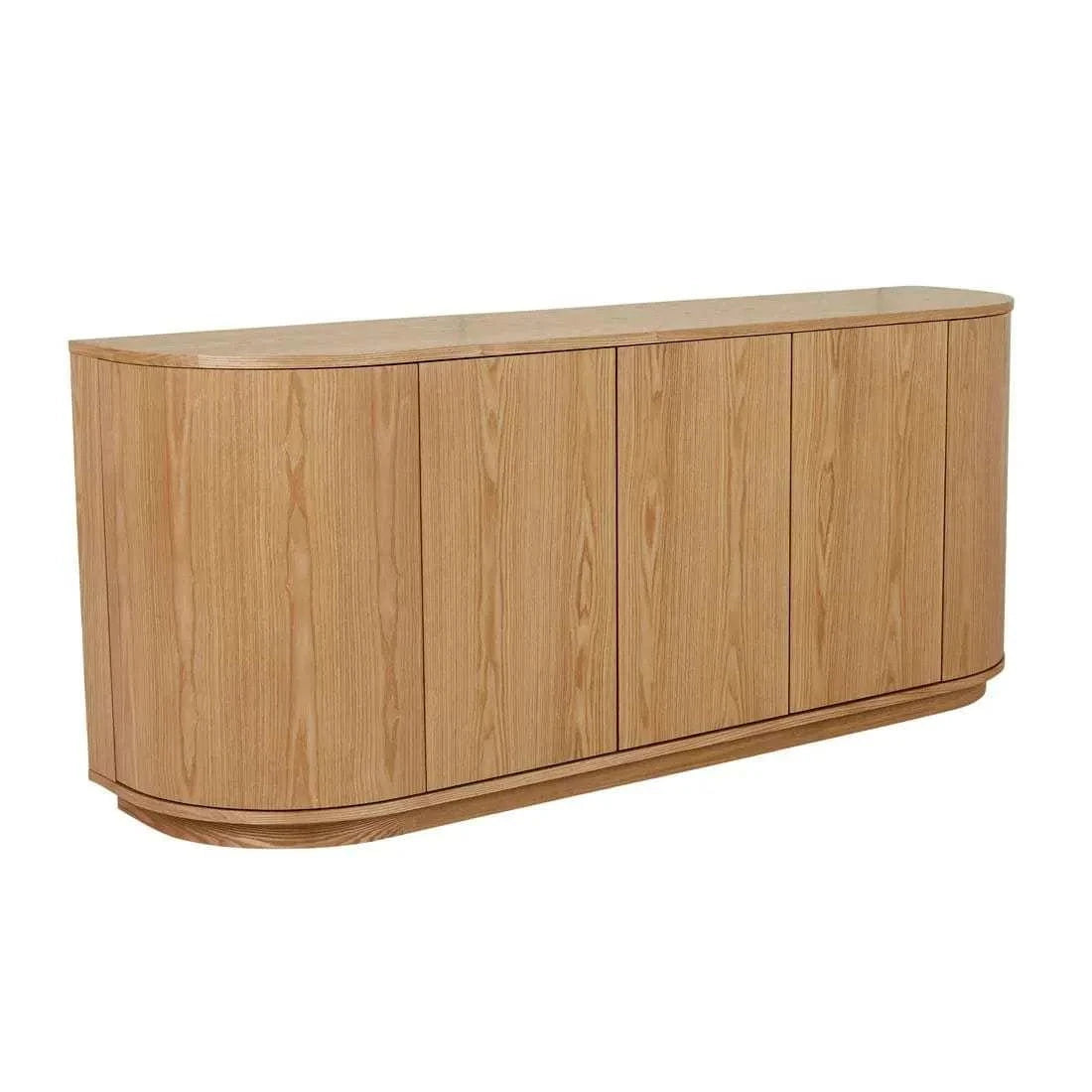 Globe West Cabinets Globe West Oberon Crescent Buffet, Natural Ash