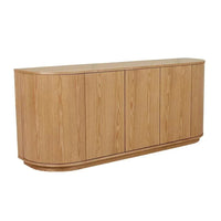 Globe West Cabinets Globe West Oberon Crescent Buffet, Natural Ash