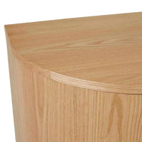 Globe West Cabinets Globe West Oberon Crescent Buffet, Natural Ash