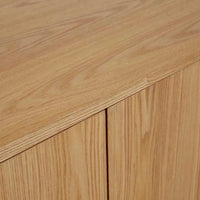 Globe West Cabinets Globe West Oberon Crescent Buffet, Natural Ash