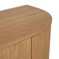 Globe West Cabinets Globe West Oberon Crescent Buffet, Natural Ash
