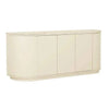 Globe West Buffet GlobeWest Oberon Crescent Marble Buffet - Natural Travertine, Shell