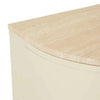 Globe West Buffet GlobeWest Oberon Crescent Marble Buffet - Natural Travertine, Shell