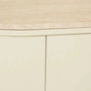 Globe West Buffet GlobeWest Oberon Crescent Marble Buffet - Natural Travertine, Shell