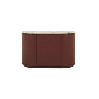 GlobeWest Oberon Crescent Marble Storage Unit - Matt Ocean Marble - Shiraz