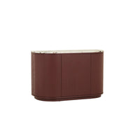 GlobeWest Oberon Crescent Marble Storage Unit - Matt Ocean Marble - Shiraz