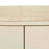 Globe West Buffet GlobeWest Oberon Crescent Marble Storage Unit - Natural Travertine, Shell