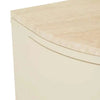 Globe West Buffet GlobeWest Oberon Crescent Marble Storage Unit - Natural Travertine, Shell