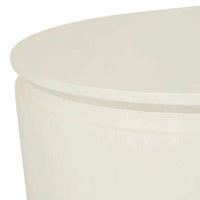 Close-up of GlobeWest Pluto Buffet in porcelain finish with rounded edges and smooth surface
