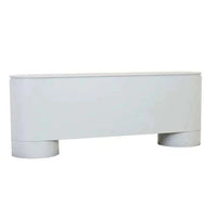 GlobeWest Pluto Buffet in powder blue with minimalist design and circular legs for contemporary storage