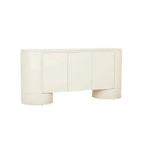 GlobeWest Pluto Buffet in porcelain finish with rounded circular legs and minimalist design