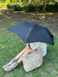 BLUNT Metro Umbrella in ink black with compact design, durable wind-resistant canopy, and ergonomic handle for everyday use.