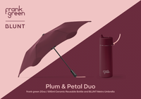 BLUNT x Frank Green limited edition reusable bottle and umbrella set