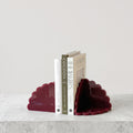 norsu Studio Acrylic Scalloped Bookends (Set of Two) – Merlot