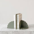 norsu Studio Acrylic Scalloped Bookends (Set of Two) – Sage
