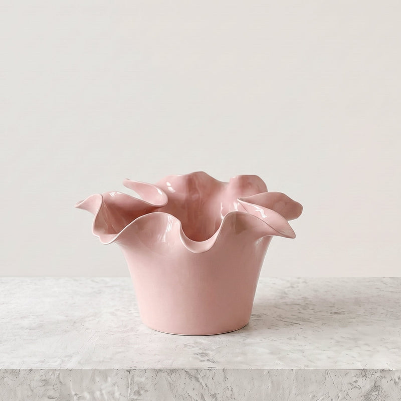 norsu STUDIO Living Sculptural Ceramic Bowl in Blush | Norsu Interiors