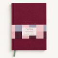 norsu Studio Linen Bound Lined Notebook – Burgundy