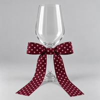 norsu STUDIO Christmas Tie-Anywhere Bows, Polka Dot – Set of 4