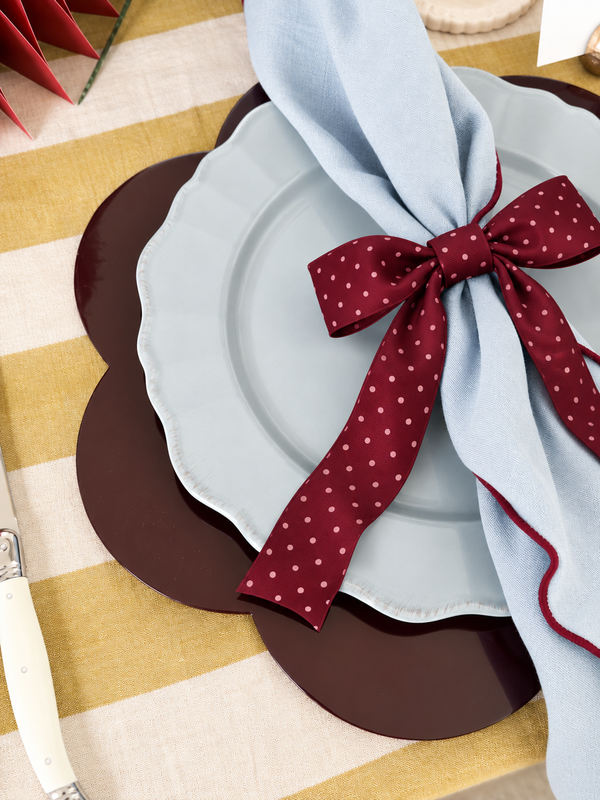 norsu STUDIO Christmas Tie-Anywhere Bows, Polka Dot – Set of 4
